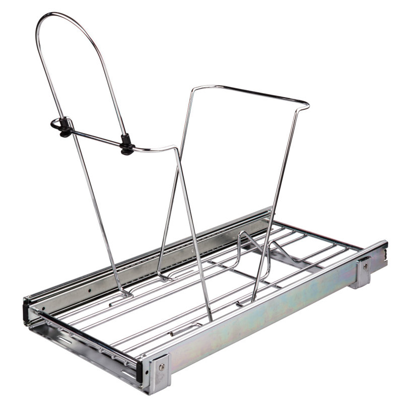 Hardware Resources Steel Pull Out/Under Counter Trash Can Holder Perigold